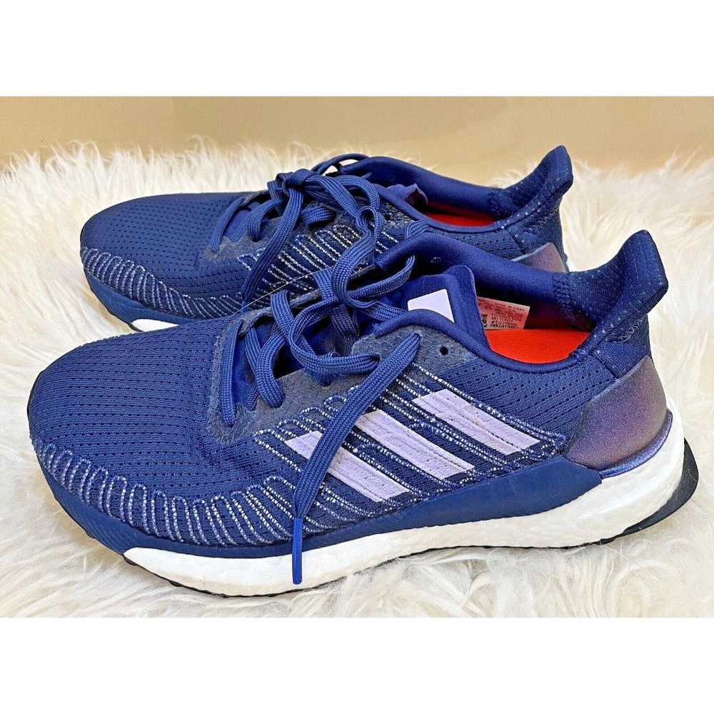 ADIDAS SOLAR BOOST 19 BLUE RUNNING SHOES SNEAKERS WOMENS 7 - Picture 4 of 8